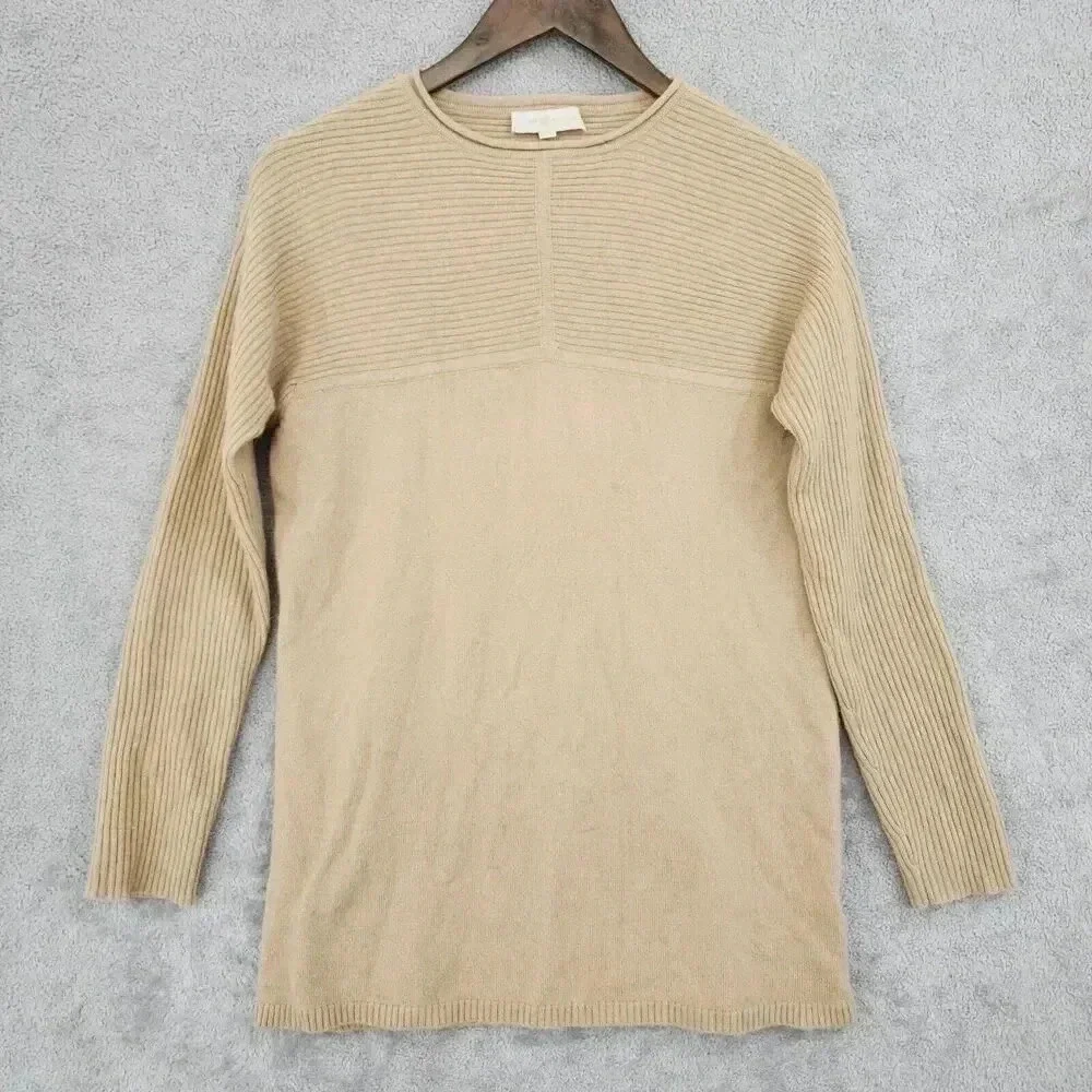 Tory Burch Women's Beige 100% Cashmere Sweater Size M 16PT